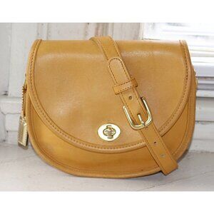 Coach Vintage - Watson Crossbody Bag 9981 in Yellow, Rare Color - USA 1990s